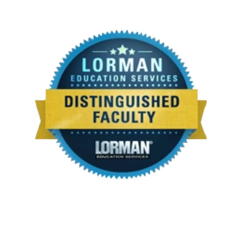 Lorman Educational Services Badge Faculty